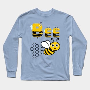 Cartoon honey Bee Long Sleeve T-Shirt